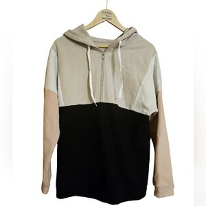 Women's Colorblock Hoodie Sweater